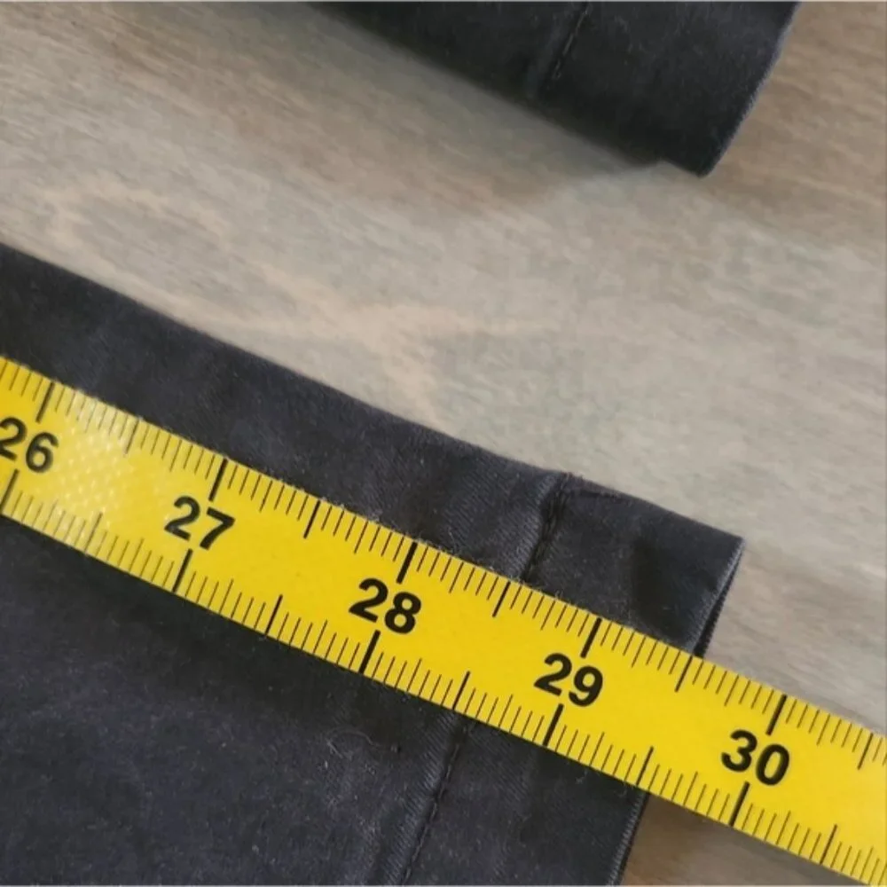 Banana Republic 33x32‎ Grey Black Cotton Skinny Chinos